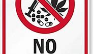 "No Drugs" Sign By SmartSign | 18" x 24" 3M Engineer Grade Reflective Aluminum