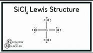 SiCl4 Lewis Structure (Silicon Tetrachloride)