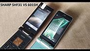 SHARP 601SH vs SHF31 japan clamshell phones (better than Lenovo A588T,VKworld T2,Musashi,SAMSUNG W)