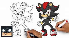 How To Draw Shadow the Hedgehog | Drawing Tutorial (Step by Step)