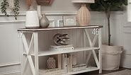 Welwick Designs 30 in. Black/Reclaimed Barn Wood 2-shelf Accent Bookcase HD8293
