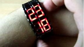 Exquisite Red LED Digital Wrist Watch (Black) «Iron Samurai»
