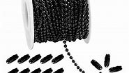 Tiparts black stainless steel ball chains