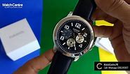 Casio Big Black Dial Leather Chronograph Super illuminator Watch Review
