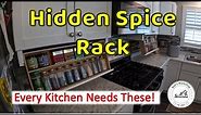 How to build a Custom Spice Rack - Integrated under cabinet - Like it is part of the cabinet!
