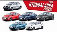 2023 Hyundai Aura Facelift - All Color Options - Images| AUTOBICS