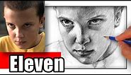 How to Draw Eleven from Stranger Things - Millie Bobby Brown