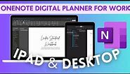 How to Quickly Set-Up Microsoft OneNote Digital Planner on iPad and Desktop with PNG Templates