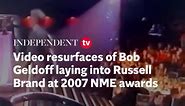 Watch: Bob Geldof insults Russell Brand at NME Awards in resurfaced video