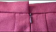 How to Sew a Flat Waistband on Skirt with Zipper
