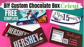 DIY Custom Chocolate Boxes with Cricut Print then Cut and FREE TEMPLATE {Tutorial for beginners}