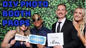 MAKE YOUR OWN PHOTO BOOTH PROPS - HOW TO DIY PHOTOBOOTH PROPS