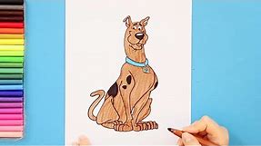 How to draw Scooby Doo