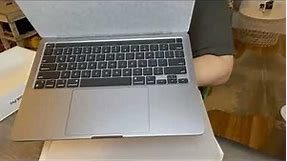 Unboxing space gray Mac pro , Apple 2022 MacBook Pro Laptop with M2 chip