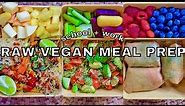 RAW VEGAN MEAL PREP 🌿 Lunch Ideas for School + Work!