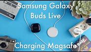 How to Charge the Samsung Galaxy Buds Live Case with Apple Magsafe Cable || Samsung Galaxy Buds Live