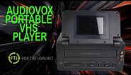 AUDIOVOX PORTABLE TV AND VHS PLAYER SYSTEM PRODUCT DEMONSTRATION