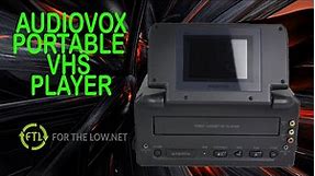 AUDIOVOX PORTABLE TV AND VHS PLAYER SYSTEM PRODUCT DEMONSTRATION