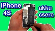 iPhone 4 akkumulátor csere - iPhone 4S battery replacement