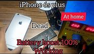 How to solve iphone 6s plus battery problem, battery boost, change battery, 100% working