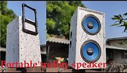 DIY Portable TROLLEY Speaker | Homemade Powerful Bluetooth Speaker