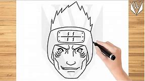 How to draw Kisame Akatsuki Naruto Step by step Tutorial | Free Download Coloring Page