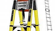 20FT Telescoping Ladder w. Stabilizer/Wheels/Cargo Hold,Adjustable Folding Extension Ladder A Frame 8+8 Foot Step Ladders for Home,Portable Aluminum Type 1A Ladder for Industrial,330lbs Capacity…