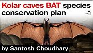 Conservation of Kolar Leaf Nosed Bat species - Facts about Kolar Cave Bat species #UPSC #IAS