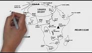 Physical Geography of Africa Continent / Physical Map of African Continent / Africa Geographic Map