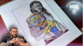 How To Draw Draw Roman Reigns Step By Step Easy | Shwet Sketches