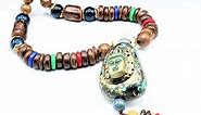 Buddha Necklace Pendant With Natural Tibetan Mala Beads
