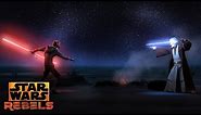 Darth Maul vs Obi-Wan | Star Wars Rebels | Disney XD