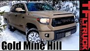 2016 Toyota Tundra TRD Pro takes on a Snowy Gold Mine Hill Review
