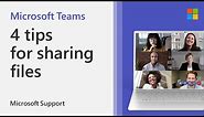 How to share files in Teams | Microsoft