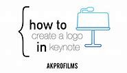 How to Create Logos or Graphic Designs in Keynote! #design #keynote #logo