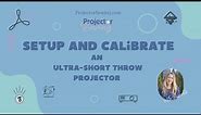 Set up and Calibrate an Ultra-Short Throw Projector for Sewing!