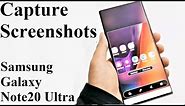 Samsung Galaxy Note 20 / Note 20 Ultra - How to Take Screenshots (4 Methods)