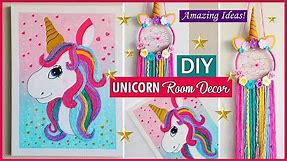 DIY UNICORN 🦄 ROOM DECOR | Beautiful decoration for kids room | Unicorn DIY ideas! | Super Easy