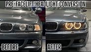 How To Retrofit Facelift Headlights: BMW E39 M5 (from Pre-Facelift)
