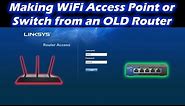 Changing old router into network switch or Wireless Access point