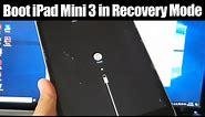 iPad Mini 3: How to Boot Into Recovery Mode