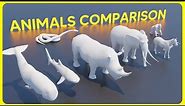 Animal Size Comparison 3D: Real Scale