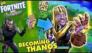 FORTNITE AVENGERS! Get Thanos Infinity Gauntlet Everytime? Marvel Battle Royale (FGTEEV #6)