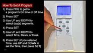 How to Program A Defiant Indoor In wall Digital Timer model 32648 - Instructions