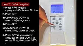 How to Program A Defiant Indoor In wall Digital Timer model 32648 - Instructions