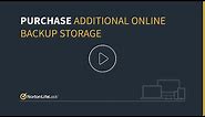 How to Purchase additional online backup storage