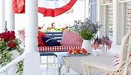 How to Hang a Patriotic Flag Bunting on Your House for the 4th of July