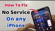 How to Fix No Service on iPhone | iPhone Sim No Service | No Service Sim Card