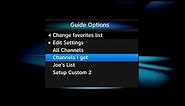 How To Customize DIRECTV HD Channel Guide
