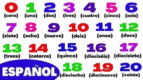 Los Números en Español - Contar del 0 al 1,000 Mill. | Spanish numbers | Aprender español